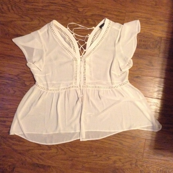 torrid Tops - Torrid cream beautiful blouse